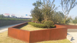 青山耐候钢挡土墙